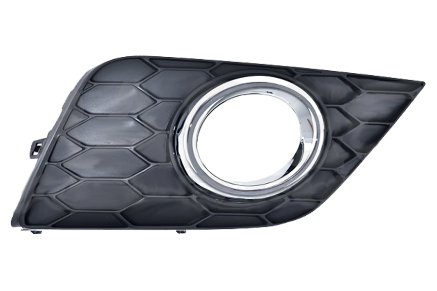 REJILLA (PARRILLA) DEFENSA NISSAN SENTRA 16-17 C/MOLD CROM P/FARO AUX DER