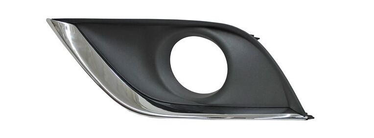 REJILLA (PARRILLA) DEFENSA NISSAN VERSA 15-19 P/FARO AUX C/MOLD CROM IZQ