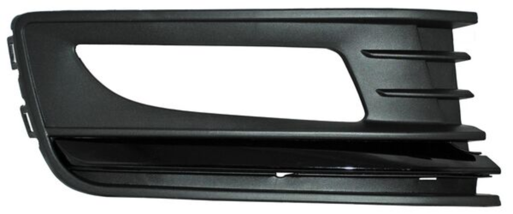 REJILLA (PARRILLA) DEFENSA VOLKSWAGEN VENTO DE 2016 AL 2020 P/FARO AUX C/MOLD NEG DER