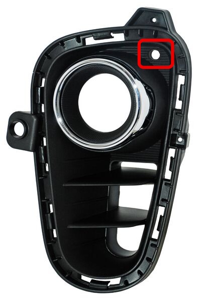 REJILLA (PARRILLA) KIA RIO 18-20 F/CROM P/FARO AUX IZQ VERSION EX