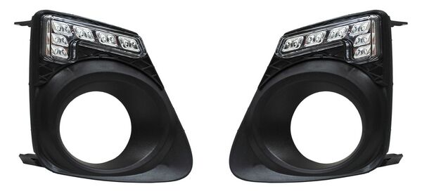 REJILLA (PARRILLA) TOYOTA COROLLA 11-13 C/LEDS FORMA L P/FARO AUX JGO 2 PZAS TW