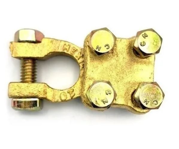 TERMINAL DE BRONCE P/BATERIA 4 TORNILLOS 1 PZAS