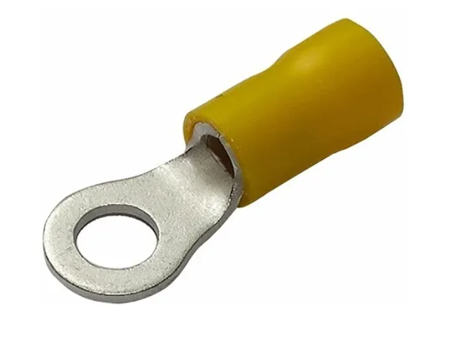 TERMINAL OJILLO 1/4 C/AISLANTE P/CABLE 12-10 6 PZAS COD. 039017F5 (113389)