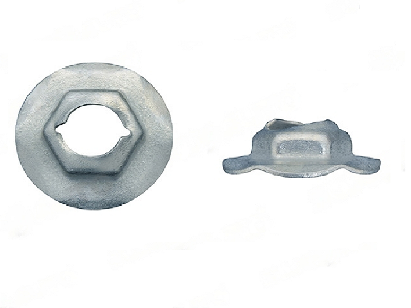 TUERCA RAPIDA CHICA 3/16" / HEX 3/8" / Dia. 5/8" Terminado en Zinc USA  PAC 25 PZAS
