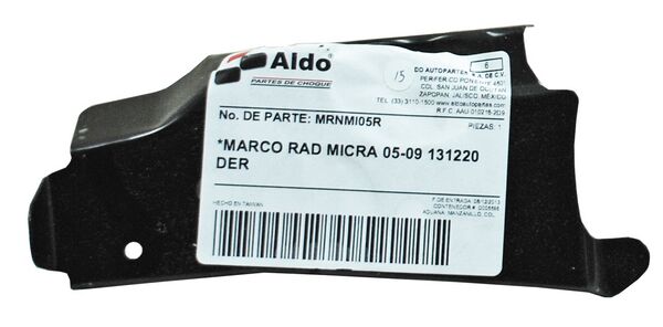 [MRNMI05R] MARCO RADIADOR NISSAN MICRA 05-07 LAT DER **** TW
