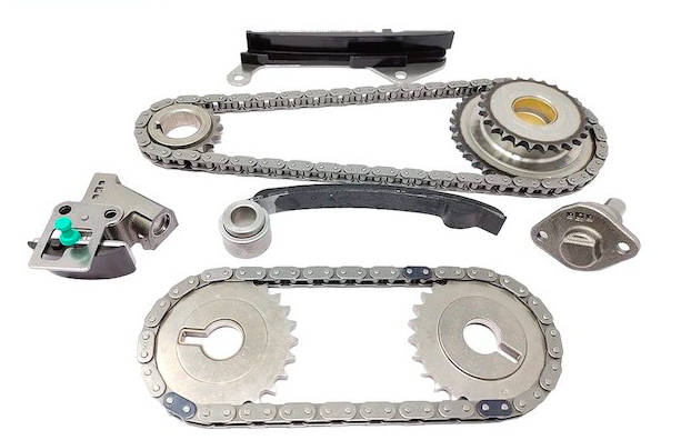 KIT DE DISTRIBUCION NISSAN SENTRA DE 1996 AL 2000 1.6L L4 16V / TSURU III DE 1992 AL 2009 1.60L L4 16V CADENAS Y ENGRANES NIKKO COD. TK-NS102-J (112086)