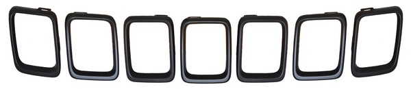 MOLDURA PARRILLA JEEP COMPASS 18-20 NEG 7 PZAS TW