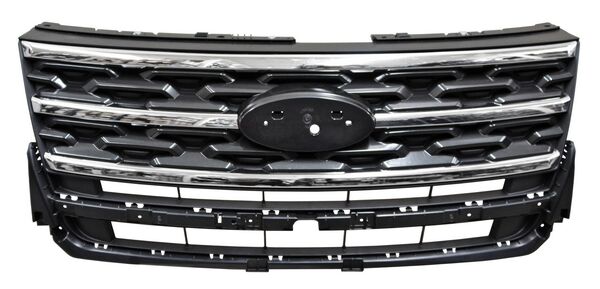 [PFEX18GM] PARRILLA FORD EXPLORER 18-19 GRIS OSC C/MOLD CROM  TW