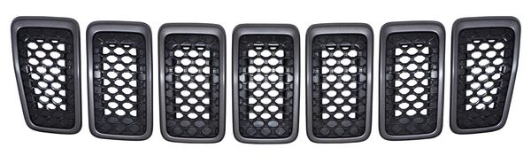 REJILLA (PARRILLA) JEEP CHEROKEE 19-20 C/MOLD GRIS JGO 7 PZAS TW