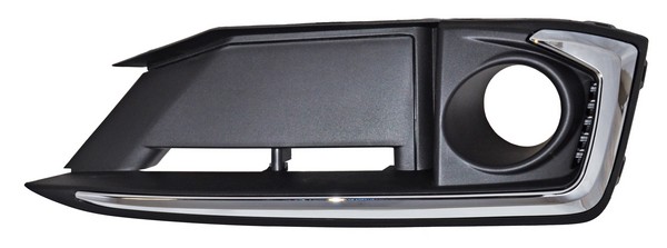 REJILLA (PARRILLA) HONDA CIVIC 19-20 4 PTAS P/FARO AUX C/MOLD CROM IZQ TW