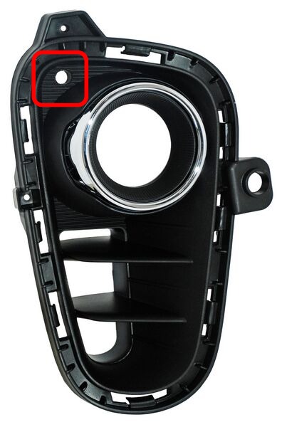 REJILLA (PARRILLA) KIA RIO 18-20 F/CROM P/FARO AUX DER VERSION EX TW