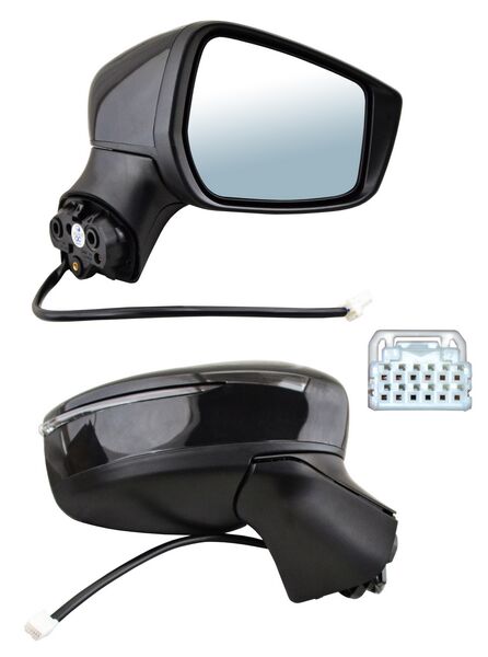 ESPEJO NISSAN VERSA 20-25 ELECT P/PINT C/DIRECC 5 PINES DER TW