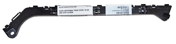 [GTHCI19R-MOBI] GUIA FASCIA (DEFENSA) TRAS HONDA CIVIC 19-20 DER TW