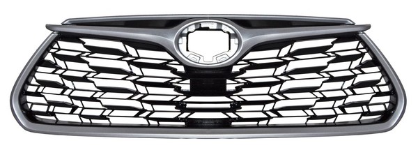 PARRILLA TOYOTA HIGHLANDER 20-21 C/MOLD PLATA S/HOYO P/CAM TW