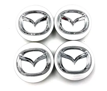 TAPON RIN CENTRO MAZDA 3/CX3/CX5/CX7 56MM GRIS/CROM JGO 4 PZAS N2