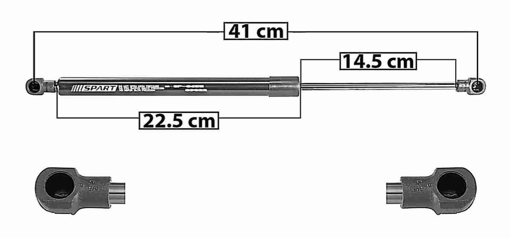 AMORTIGUADOR 5TA PTA (RESORTE GAS) CHEVROLET SPARK 16-21 LINEA NVA IZQ