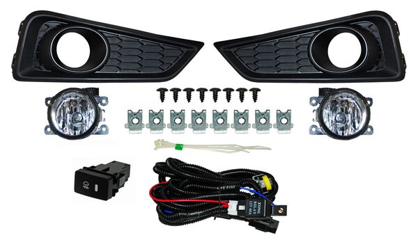 [HD647B-MOBI] FARO AUX (NIEBLA) HONDA CITY 14-17 C/PARRILLA JGO  TW