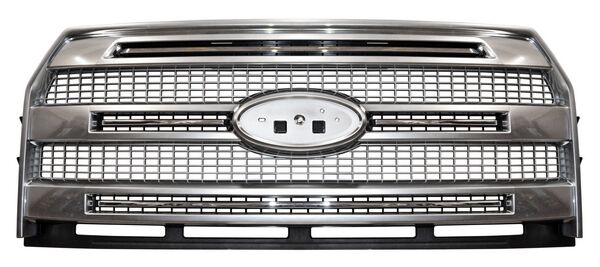 [PFPU15LCP3-MOBI] PARRILLA FORD PU 15-17 LOBO CROM/PLATA 3 LINEAS  TW