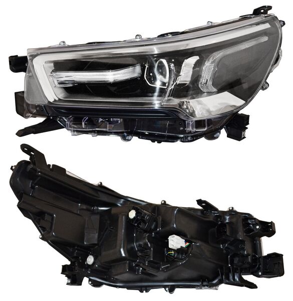 FARO TOYOTA HILUX 2021 AL 2024 F/CROM C/LUPA C/MOTOR 4WD DIESEL LEDS IZQ TYC