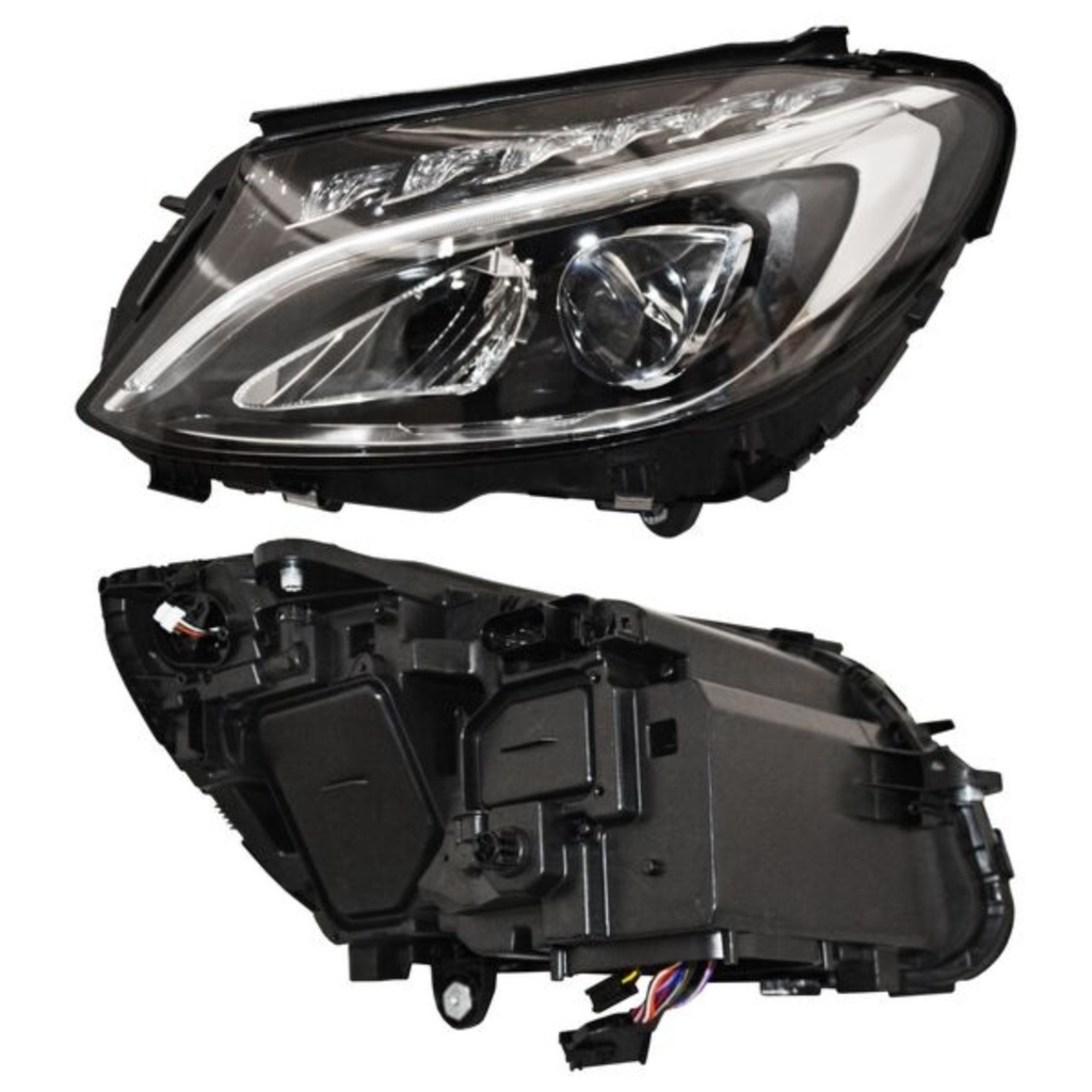 [20-G550-06-9B] FARO MERCEDES BENZ CLASE C 2015 AL 2018 ELECT C/MOTOR LEDS IZQ TYC