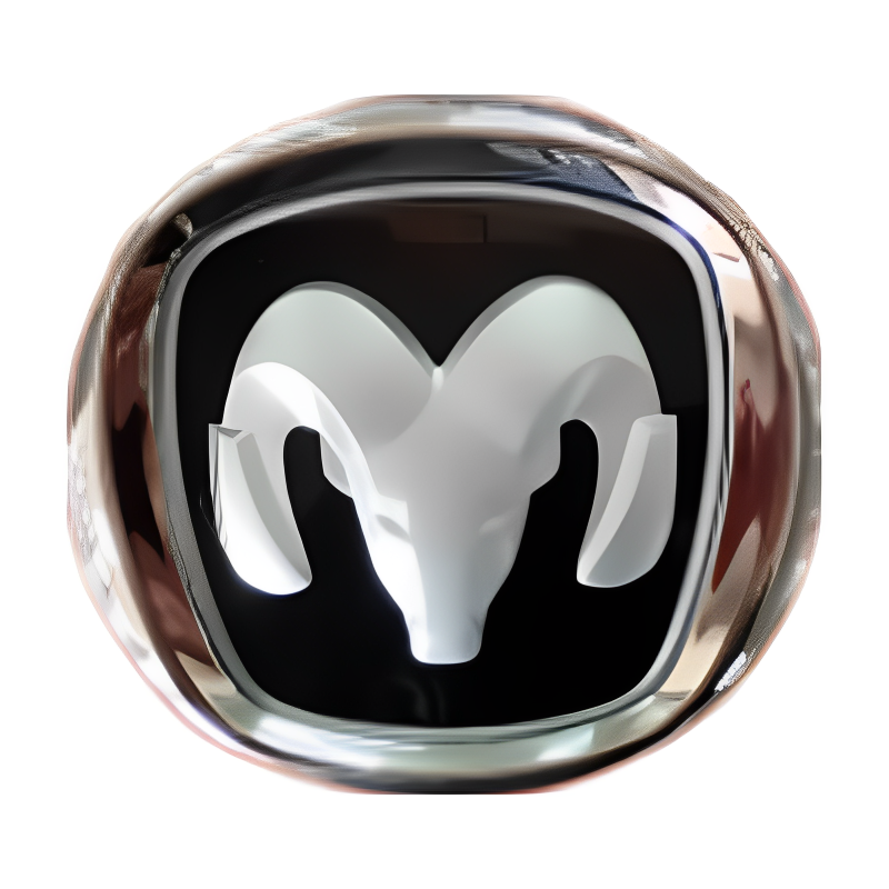 INSIGNIA PARRILLA DODGE RAM 700 NEGRO C/CROMO ORIGINAL