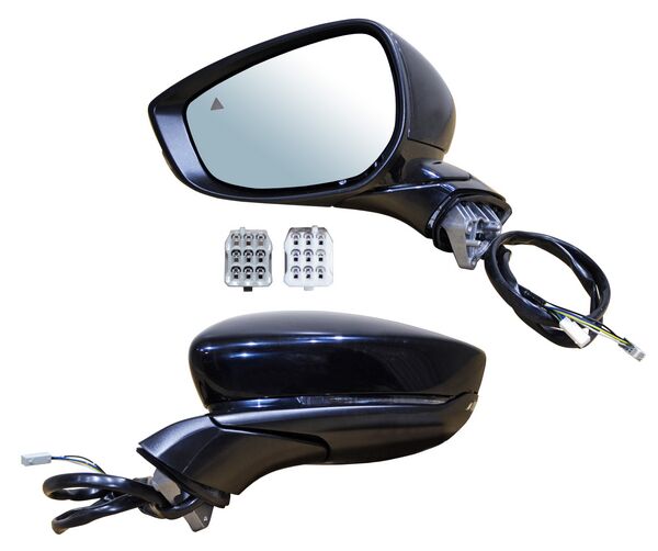 ESPEJO MAZDA 3 2019-2024 ELECT P/PINTAR C/DIRECC C/MEM C/SENSOR PUNTO CIEGO C/DESEMP 11 PINES IZQ