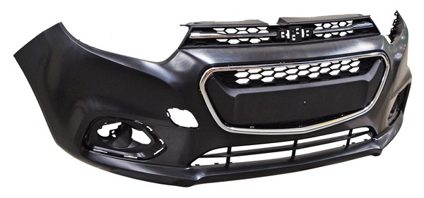 FASCIA (DEFENSA) DEL CHEVROLET BEAT 2018 AL 2021 C/PARRILLA INF/SUP FILO CROMADO