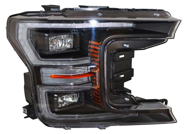 [20-G422-C6-1A] FARO FORD PU 2018 AL 2020 FONDO NEGRO LEDS IZQ TYC