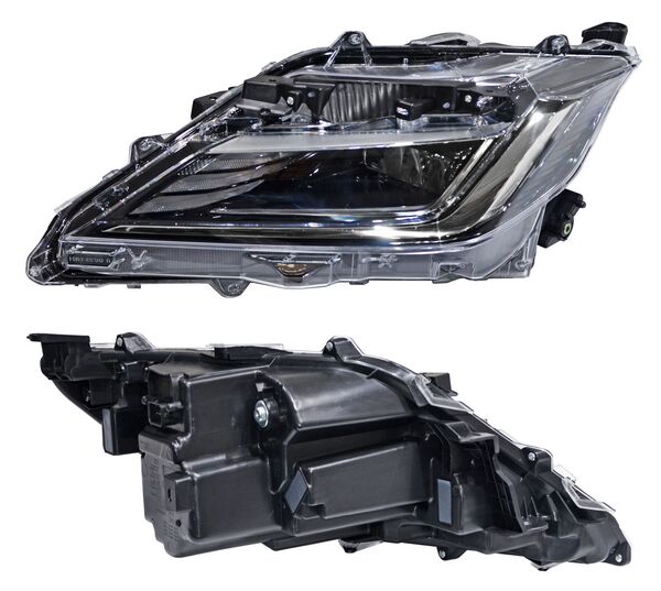 [FTYA234L] FARO TOYOTA YARIS 2023 AL 2024 4P FILO NEGRO LEDS IZQ
