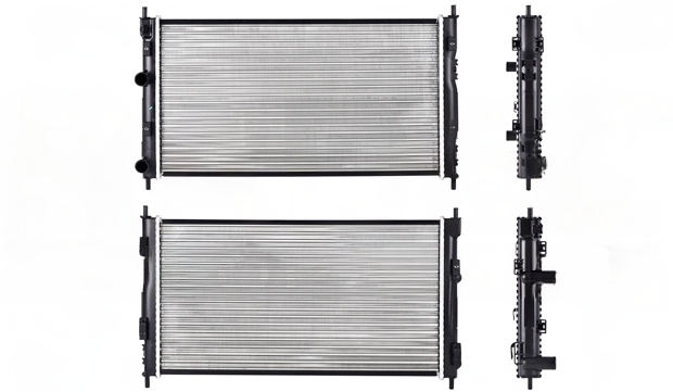 RADIADOR DODGE STRATUS 2001 AL 2006 /CIRRUS/SEBRING L4 2.0, 2.4 LTS/V6 2.7, 3.0 LTS STD C/AA 26 4/7X14 6/7X34MM ALUM MEC POLAR *R