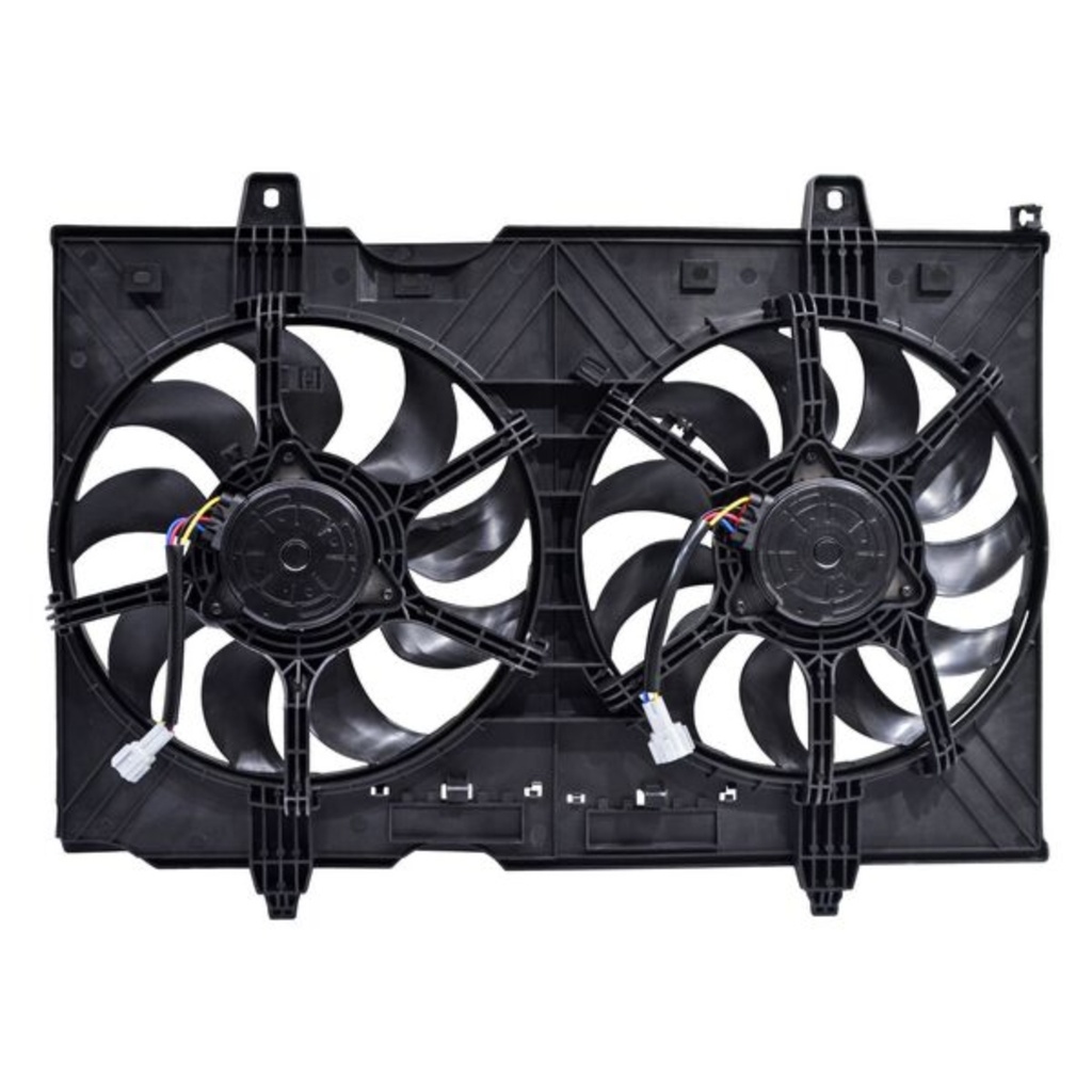 MOTOVENTILADOR NISSAN XTRAIL 2008 AL 2014 L4 2.5L DOBLE COPLETO 4 Y 4 PIN TW