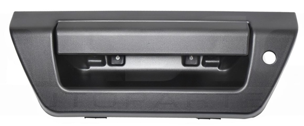 [MTFO-PU15-TNE] MANIJA TAPA BATEA (CAJA) FORD PU 2015 AL 2020 C/HOYO P/LUZ LED S/CAMARA TEXT NEG *R