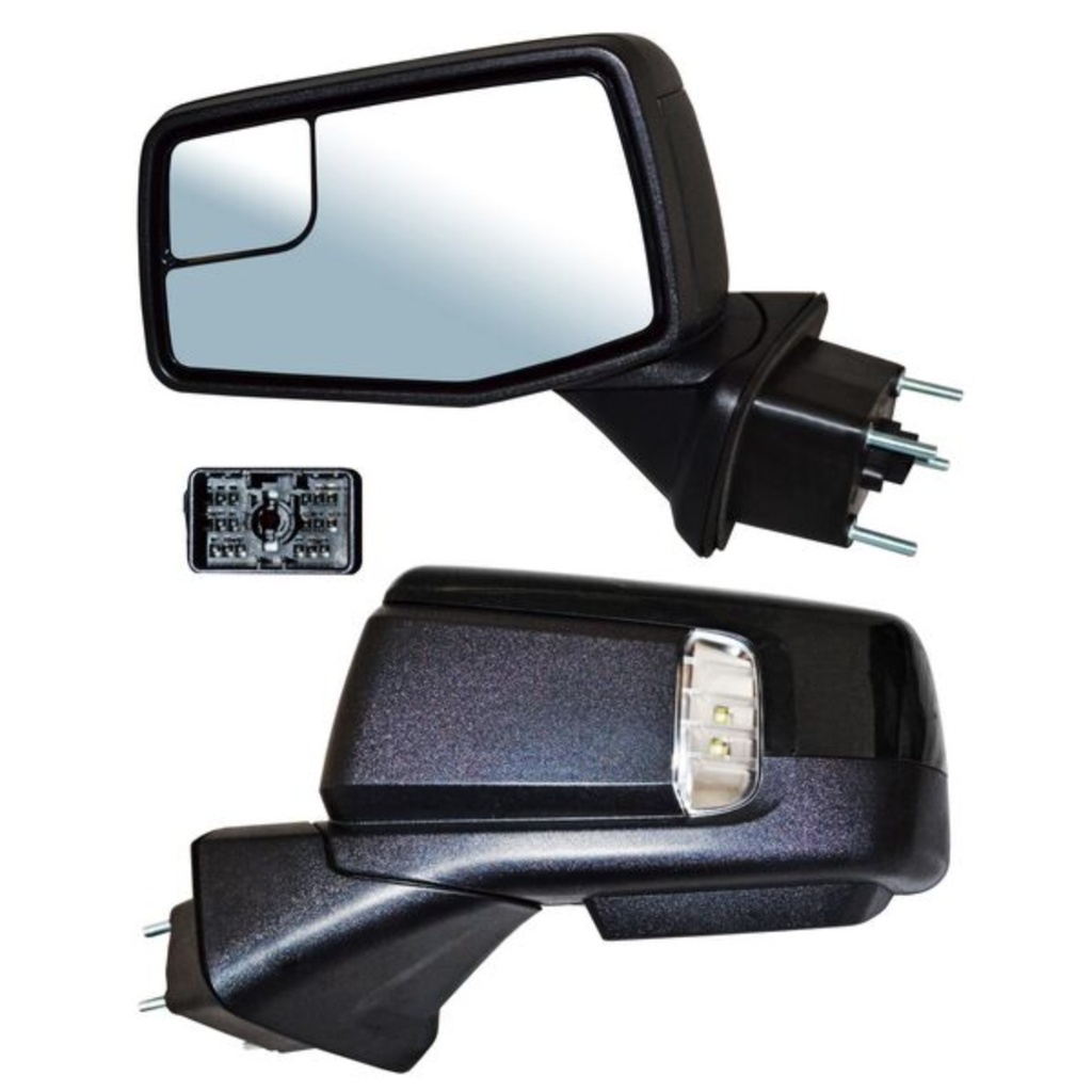 ESPEJO CHEV PU GMC SIERRA 19-23 ELECT P/PINT C/DESEMP C/PUNTO CIEGO C/DIRECC C/LUZ INF C/MEM AUTOABATIBLE 13 PINES IZQ