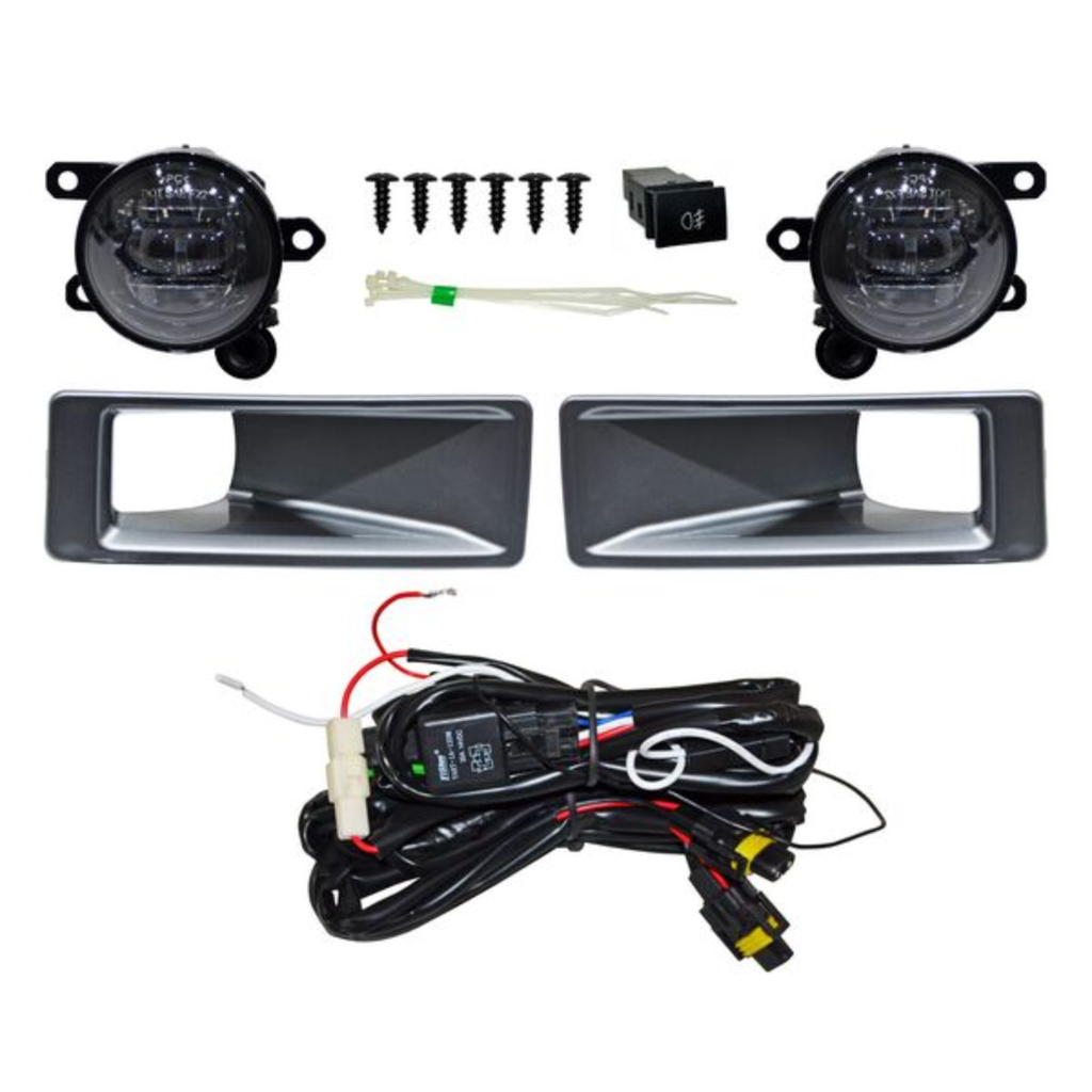 [FAMI-PU24-LCPJ] FARO AUX (NIEBLA) MITSUBISHI PU L200 2025 LEDS C/PARRILLA JGO