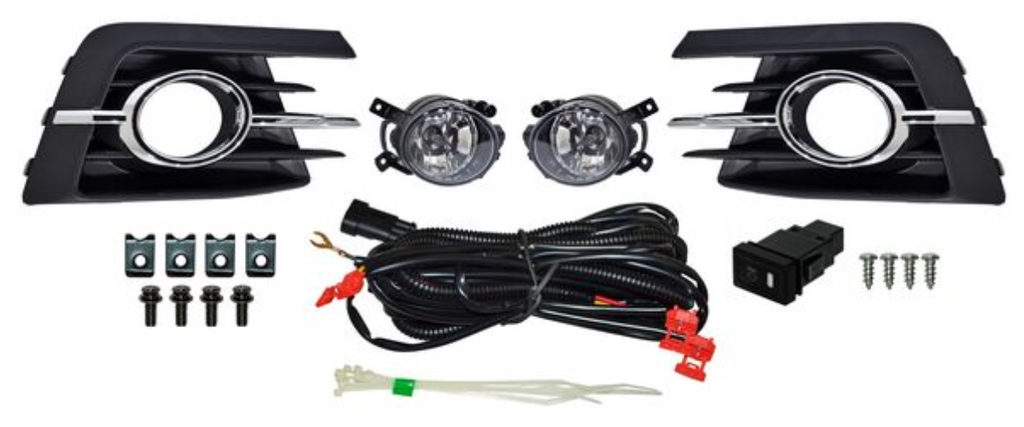 FARO AUX (NIEBLA) VOLKSWAGEN GOL 2017 AL 2018 C/PARRILLA F/CROM JGO