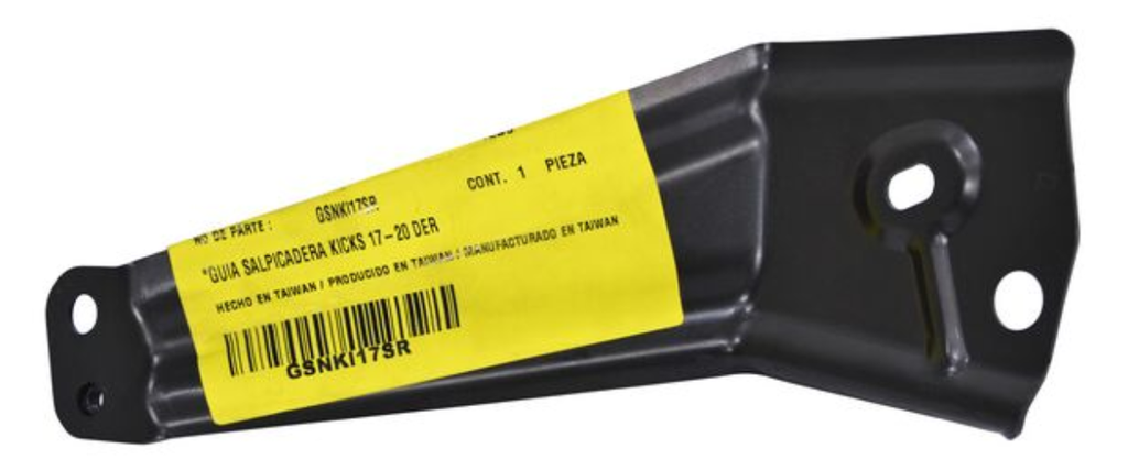 GUIA SALPICADERA NISSAN KICKS 2017 AL 2020 DER