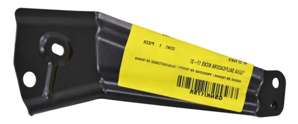 GUIA SALPICADERA NISSAN KICKS 2017 AL 2020 IZQ