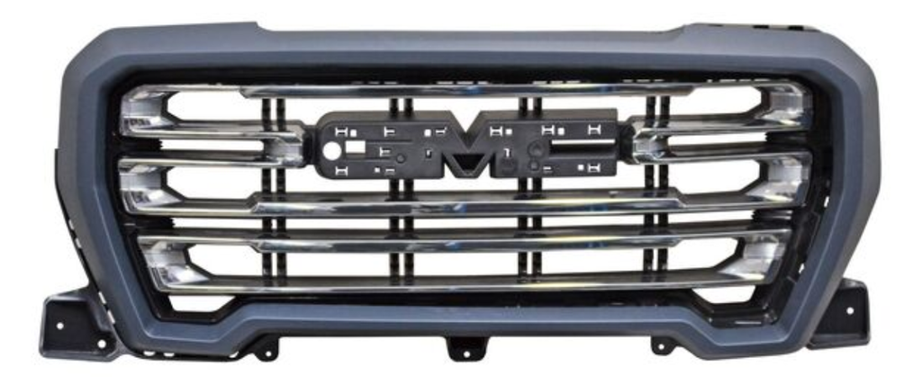 PARRILLA CHEVROLET SIERRA PU/ SLE/AT4/DENALI 2019 AL 2022 NEG LINEAS