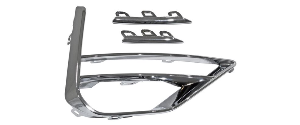 MOLDURA PARRILLA CHIREY TIGGO 8 PRO 2023 AL 2024 P/FARO AUX 3C PZAS CROM DER JGO