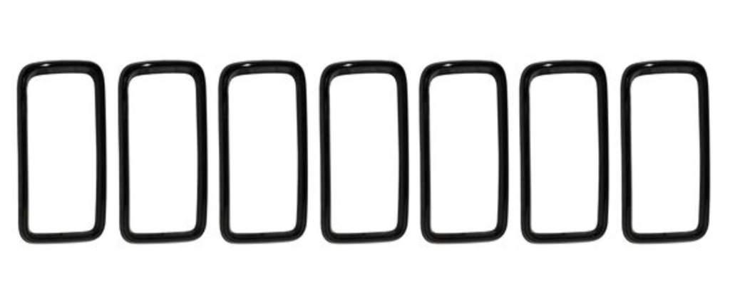 PARRILLA JEEP RENEGADE 2019 AL 2022 NEG BISELES 7 PZAS JGO