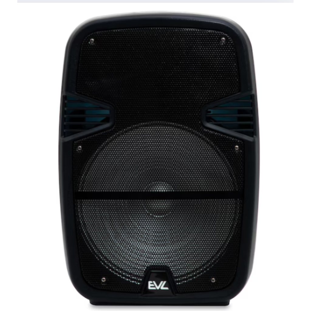 BOCINA PORTATIL 23.62″ X 14.56″ EVL 40 000W BLUETOOTH C/LUZ S/CONTROL S/EMPAQUE NUEVO