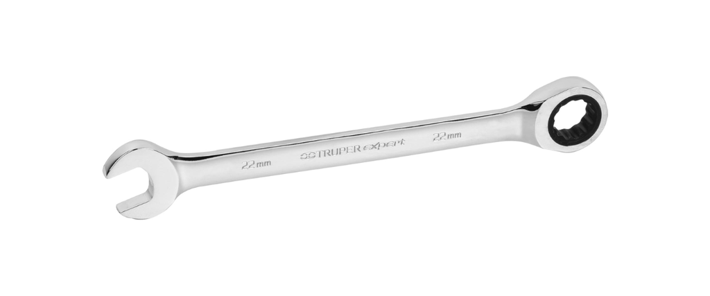 LLAVE COMBINADA C/MATRACA MILIMETRICA 22 MM TRUPER EXPERT COD. 13624