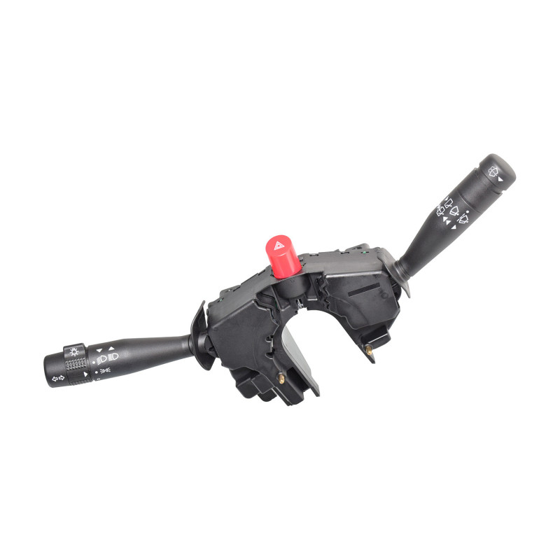 [70787MAN] PALANCA DIRECICIONALES FORD ECOSPORT USA/ EURO TYPE 04-07/ FORD FIESTA HATCHBACK EURO/USA TYPE 03-10/ INTERMITENTES/CONTROL LUCES/LIMPIABRISAS 22 PINES CON LIMPIADOR TRAS NEGRA 12 V CC GENERICA 97FG13335AB