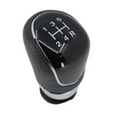 PERILLA (POMO) PALANCA VELOCIDADES FORD FIESTA 05-16/ FORD FOCUS 05-13/ FORD MONDEO 07-13/ PALANCA NEGRO/ALUMINIO 5 PIEL SINTETICA TIPO ORIGINAL CHN