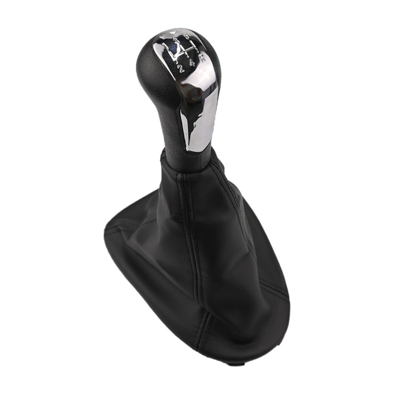 [109200MAN] PERILLA (POMO) PALANCA VELOCIDADES CHEVROLET BEAT HATCHBACK/SEDAN 18-21/ CHEVROLET SPARK 11-21/ PALANCA NEGRO FILO CROMADO CORRUGADA CON FUNDA PLAST CHN DELANTERA