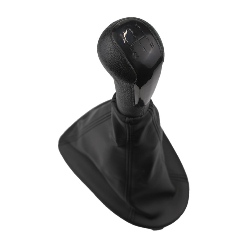 [109201MAN] PERILLA (POMO) PALANCA VELOCIDADES CHEVROLET BEAT HATCHBACK/SEDAN 18-21/ CHEVROLET SPARK 11-21/ PALANCA NEGRO FILO NEGRO CORRUGADA CON FUNDA PLAST CHN DELANTERA