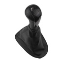 PERILLA (POMO) PALANCA VELOCIDADES CHEVROLET BEAT HATCHBACK/SEDAN 18-21/ CHEVROLET SPARK 11-21/ PALANCA NEGRO FILO NEGRO CORRUGADA CON FUNDA PLAST CHN DELANTERA