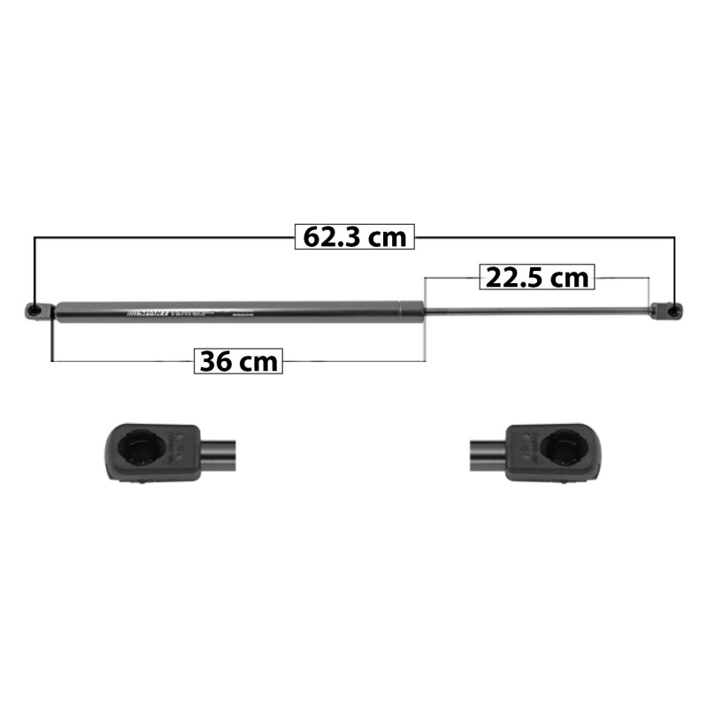 AMORTIGUADOR 5TA PUERTA ACURA MDX 05-06 62.5 36 22.5 ENTRADA TIPO 9 ENTRADA 2 TIPO 9 500 112.4 50.98 560 125.89 57.1 SPART SP-5825 TUR DER/ IZQ