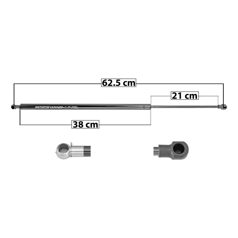[50735MAN] AMORTIGUADOR 5TA PUERTA BMW X3 04-10 62.5 38 21 ENTRADA TIPO 5 ENTRADA 2 TIPO 1 550 123.65 56.09 610 137.13 62.2 SPART 5851 TUR DER/ IZQ