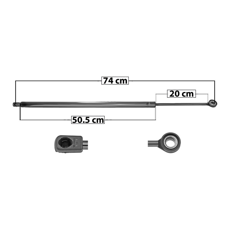 AMORTIGUADOR CAJUELA CHEVROLET CAMARO 93-00 74 50.5 20 ENTRADA TIPO 9 ENTRADA 2 TIPO 12 670 150.62 68.32 610 137.13 62.2 SPART 5221 TUR